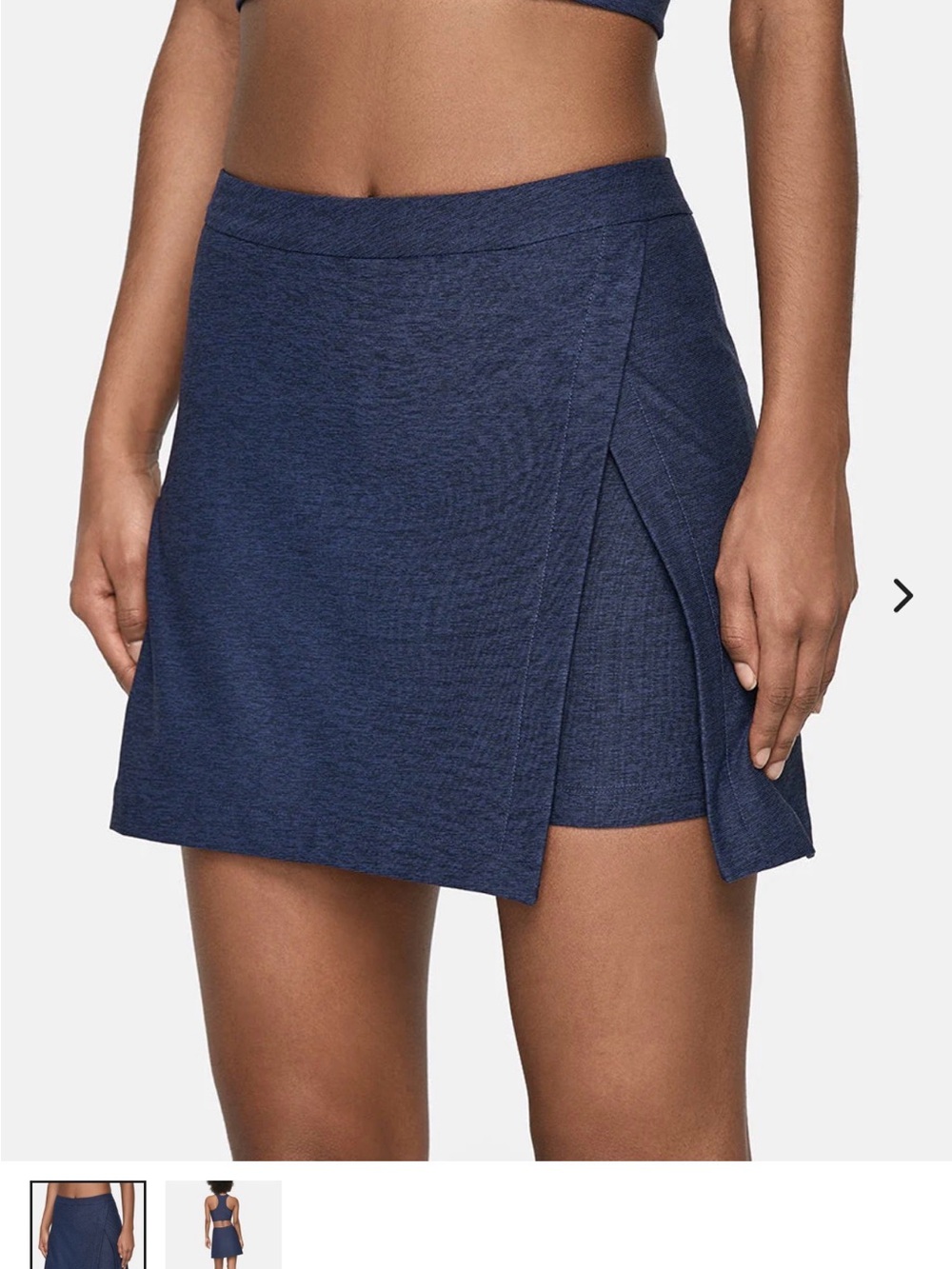 Outdoor Voices Court Skort 4.5 Size XL Navy Blue Heather